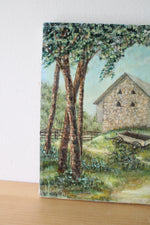 Susan Wimer Stone Barn Farm Canvas Painting | 16X12"