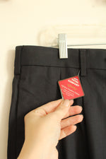 NEW Savane Heather Navy Pleated Dress Pants | 36X34
