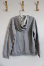 Adidas Regular Fit Fleece Lined Gray Hoodie | Youth L (14/16)