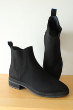 Rothy's The Lug Boot Onyx Black Knit Ankle Chelsea Boots | Size 7.5