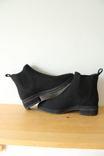 Rothy's The Lug Boot Onyx Black Knit Ankle Chelsea Boots | Size 7.5