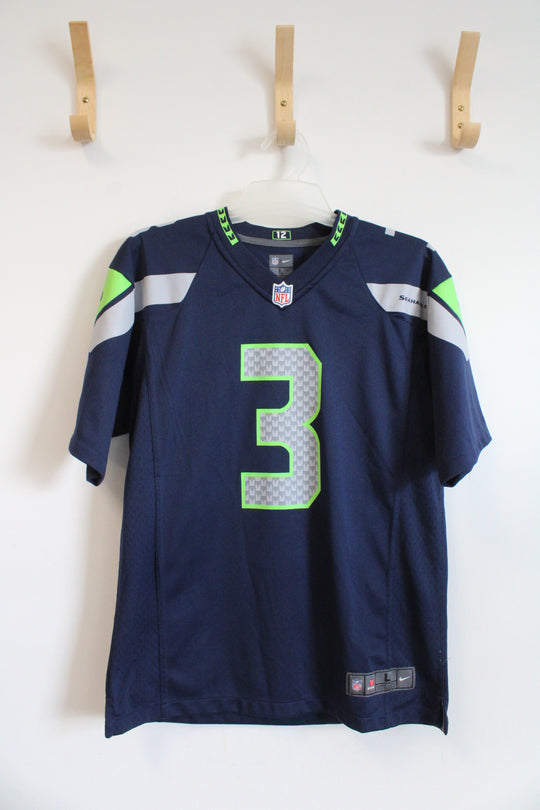 NFL Nike Seattle Seahawks #3 Wilson Jersey | Youth L (14/16)