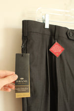 NEW Savane Gray Pleated Dress Pants | 36 X 34
