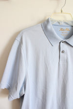 Tasso Elba Supima Light Blue Polo Shirt | XL