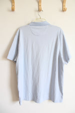 Tasso Elba Supima Light Blue Polo Shirt | XL
