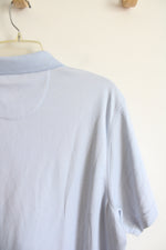Tasso Elba Supima Light Blue Polo Shirt | XL