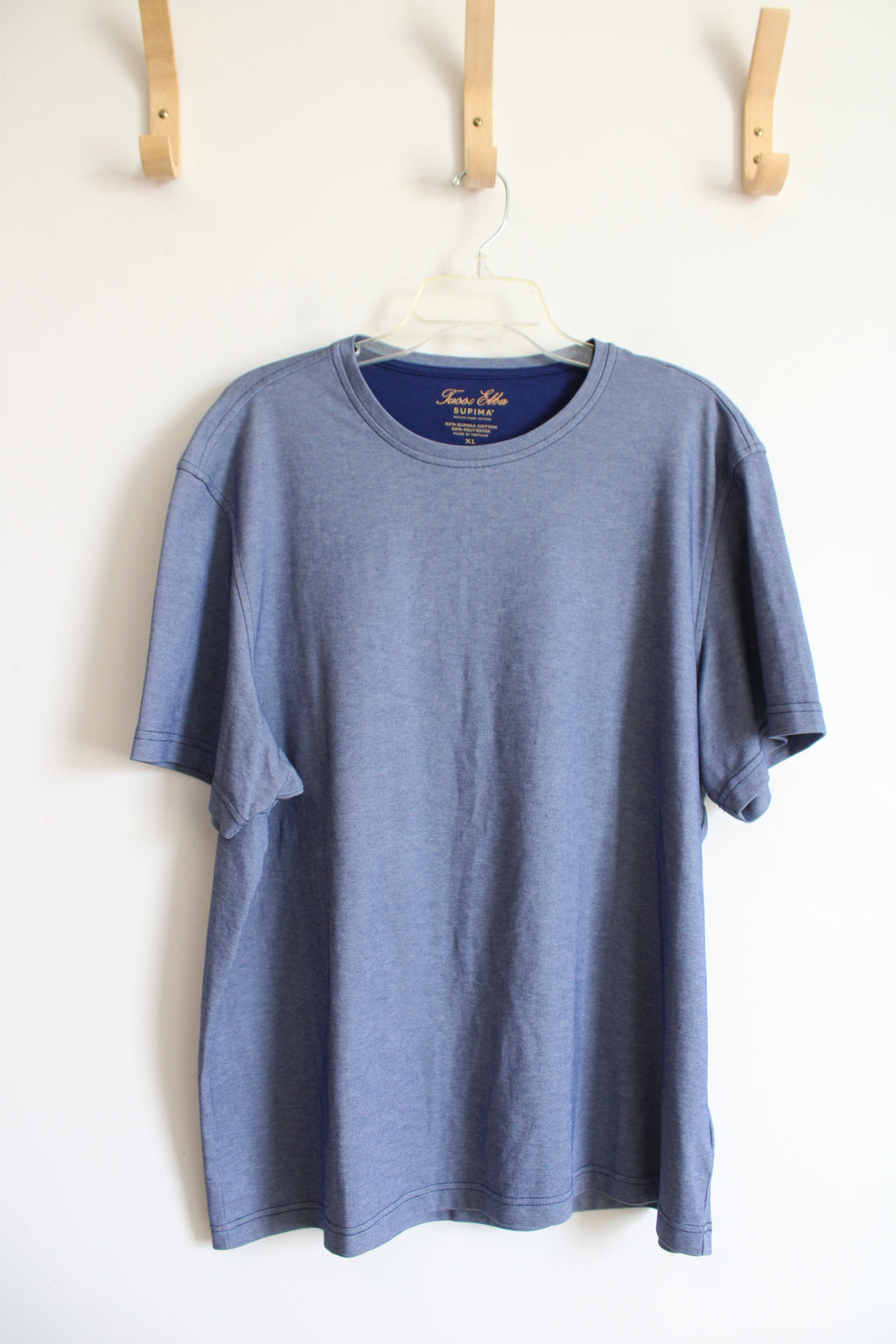 Tasso Elba Supima Blue Shirt | XL