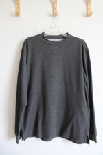 NEW Alpine Lakes Gray Waffle Knit Long Sleeved Shirt | L