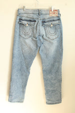 True Religion Gino Relaxed Slim Light Wash Jeans | 33 x 31