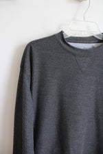 NEW Alpine Lakes Gray Waffle Knit Long Sleeved Shirt | L