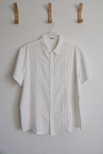 Coofandy White Button Down Shirt | XL