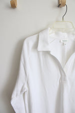 Haven White Organic Cotton Terry Lounge Dress | L