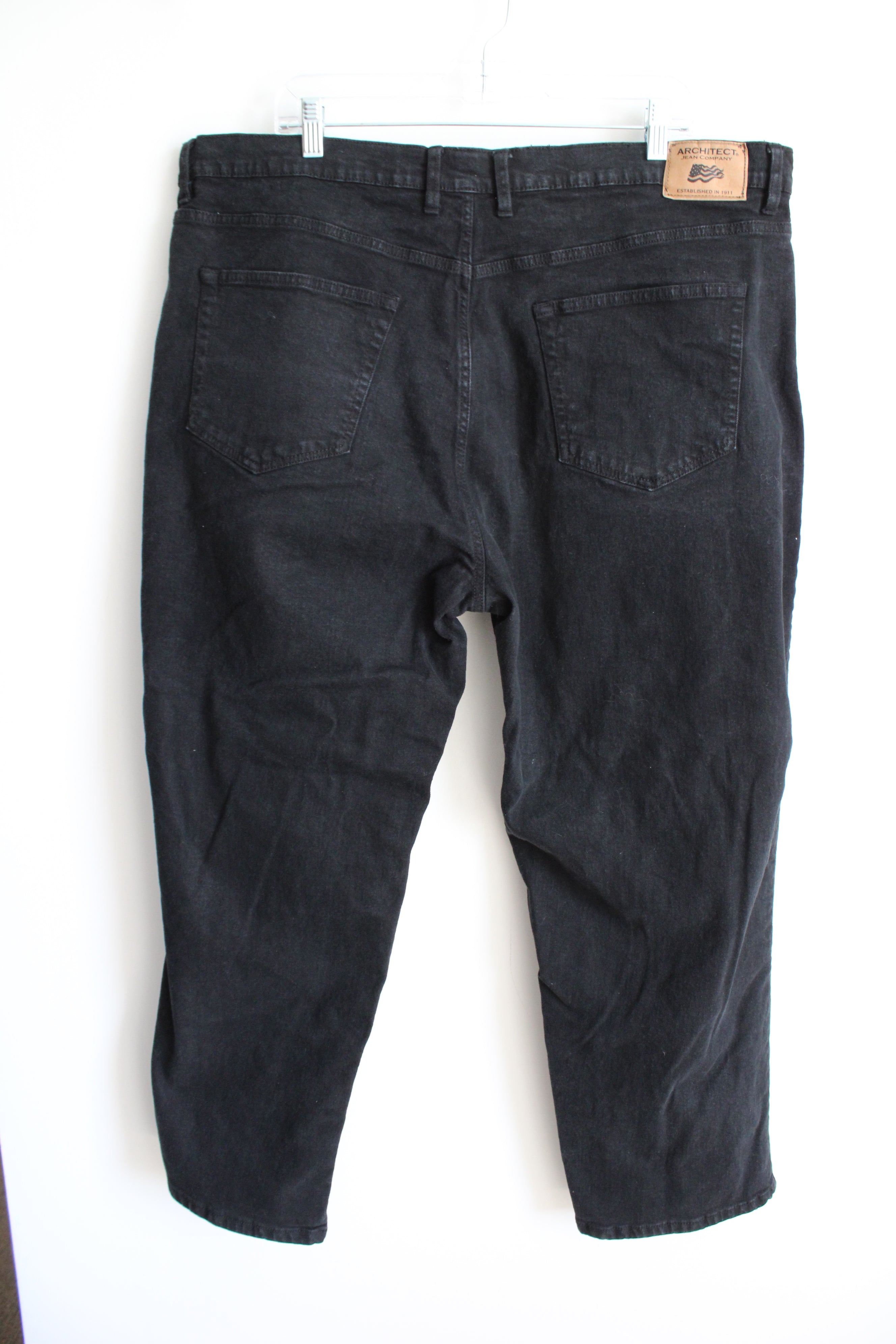 Architect Relaxed Fit Black Jeans | 42X29