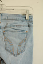 Hollister Light Wash Super Skinny Lowrise Crop Jeans | 1-S
