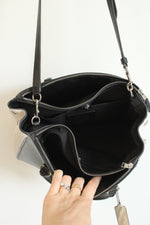Coach Surrey Carryall Blue & Black Color Block Purse