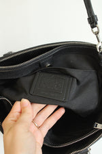 Coach Surrey Carryall Blue & Black Color Block Purse