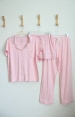 Born Bubble Gum Pink Soft Pajama 3-Piece Set | L