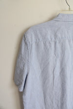 NEW Murano Baird McNutt Blue Linen Button Down Shirt | M