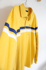 NEW Nautica Yellow White & Blue Rugby Shirt | XXL