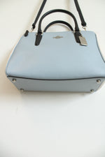 Coach Surrey Carryall Blue & Black Color Block Purse