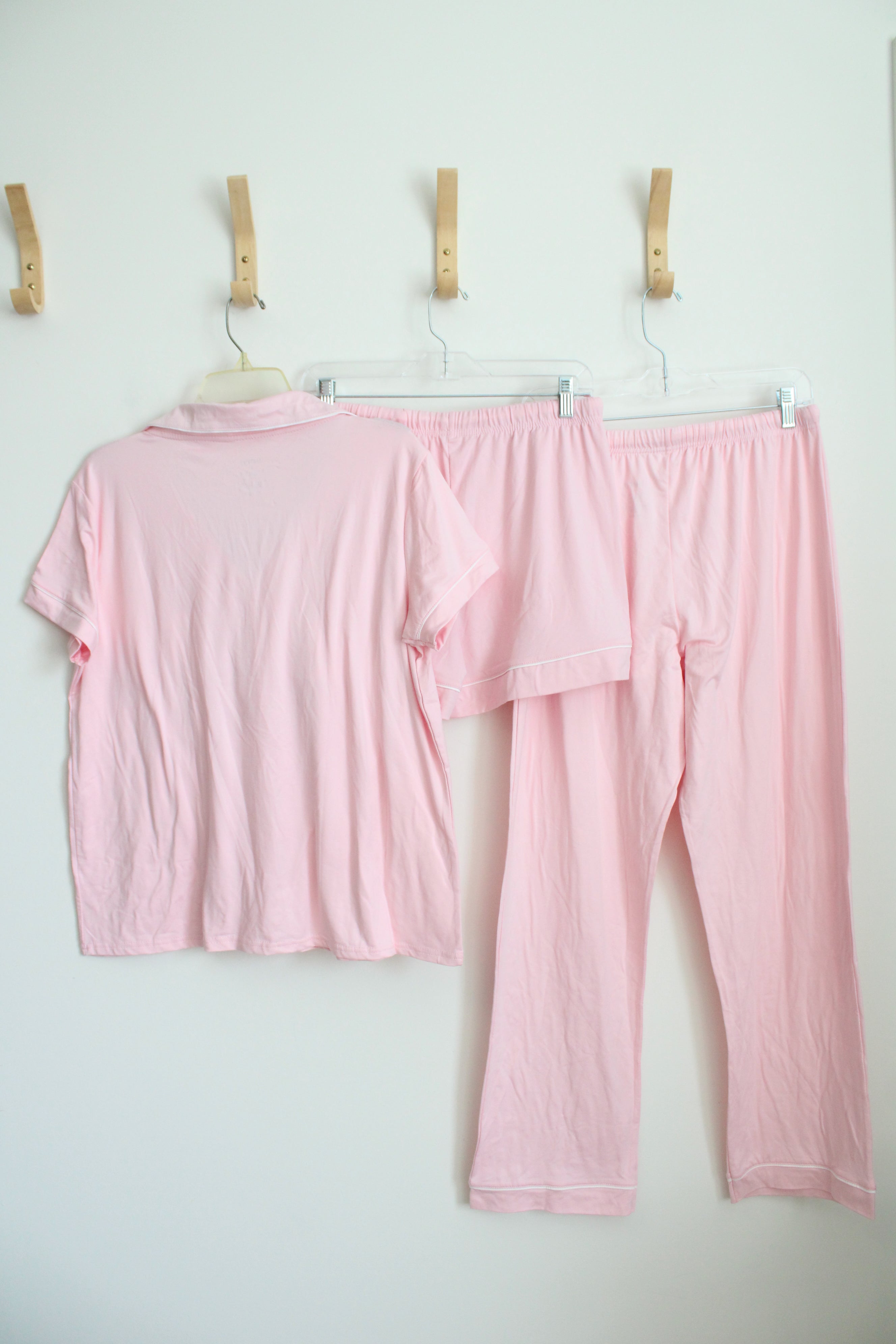 Born Bubble Gum Pink Soft Pajama 3-Piece Set | L