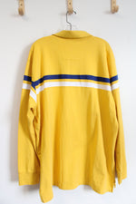 NEW Nautica Yellow White & Blue Rugby Shirt | XXL