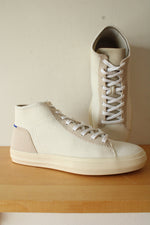 Rothy's White Beige Knit High Top Sneaker | Women's Size 10.5