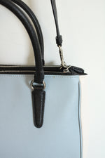 Coach Surrey Carryall Blue & Black Color Block Purse