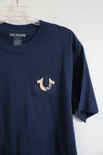 True Religion Raised Logo Est. 2002 World Tour Navy Tee | XL