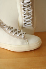 Rothy's White Beige Knit High Top Sneaker | Women's Size 10.5