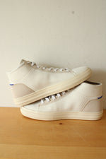 Rothy's White Beige Knit High Top Sneaker | Women's Size 10.5