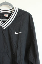 Nike Vintage Black Pullover Windbreaker Sweatshirt | M