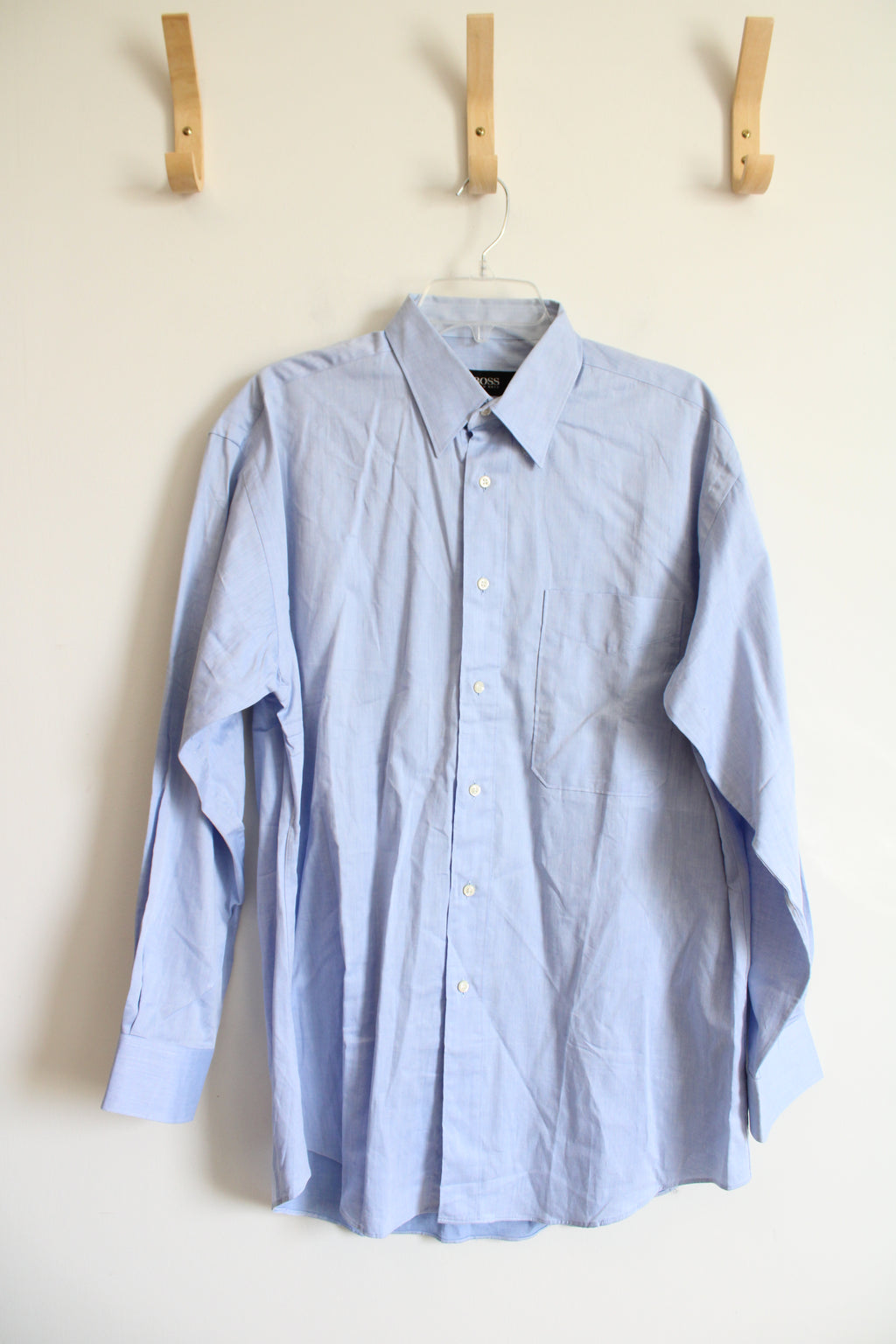 Boss Light Blue Long Sleeved Button Down Shirt | 15.5 32/33