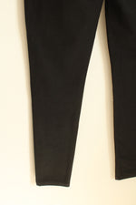 Michael Kors Black Knitted Stretch Pants with Gold Details | l