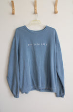 Austins Inc. Dusty Blue Sea Isle City Crewneck Sweatshirt | XL