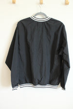 Nike Vintage Black Pullover Windbreaker Sweatshirt | M