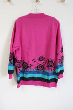 Blair Pink Fleece Lined Cardigan | M