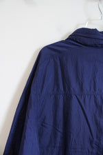 NEW Nike Navy Full Zip Windbreaker | XXL