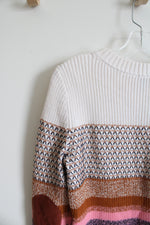 Talbots Striped Knit Sweater | M Petite