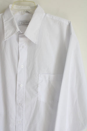 Weaverland Collection White button Down Shirt | 17 1/2 34/35