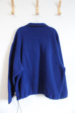 Woolrich Blue Fleece 1/4 Zip Sweatshirt | 2XL
