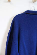 Woolrich Blue Fleece 1/4 Zip Sweatshirt | 2XL