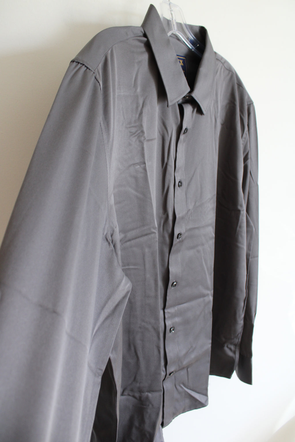 Flex Luxury Collection Gray Button Down Shirt | L