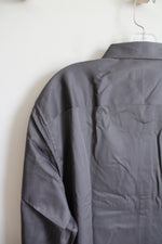 Flex Luxury Collection Gray Button Down Shirt | L