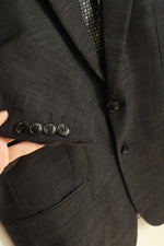 Tahari Gray Tweed Button Front Suit Jacket Blazer | 2XL