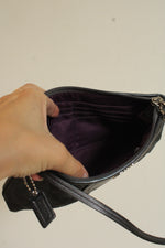Coach Y2K Slate Gray Shimmer Wristlet