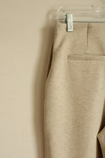 NEW OGL Heathered Cream Wide Leg Pleated Sweatpants | S