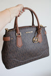 Michael Kors Lynn Satchel Signature Monogram Purse