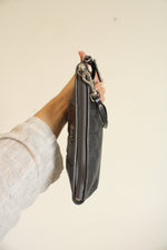 Coach Y2K Slate Gray Shimmer Wristlet