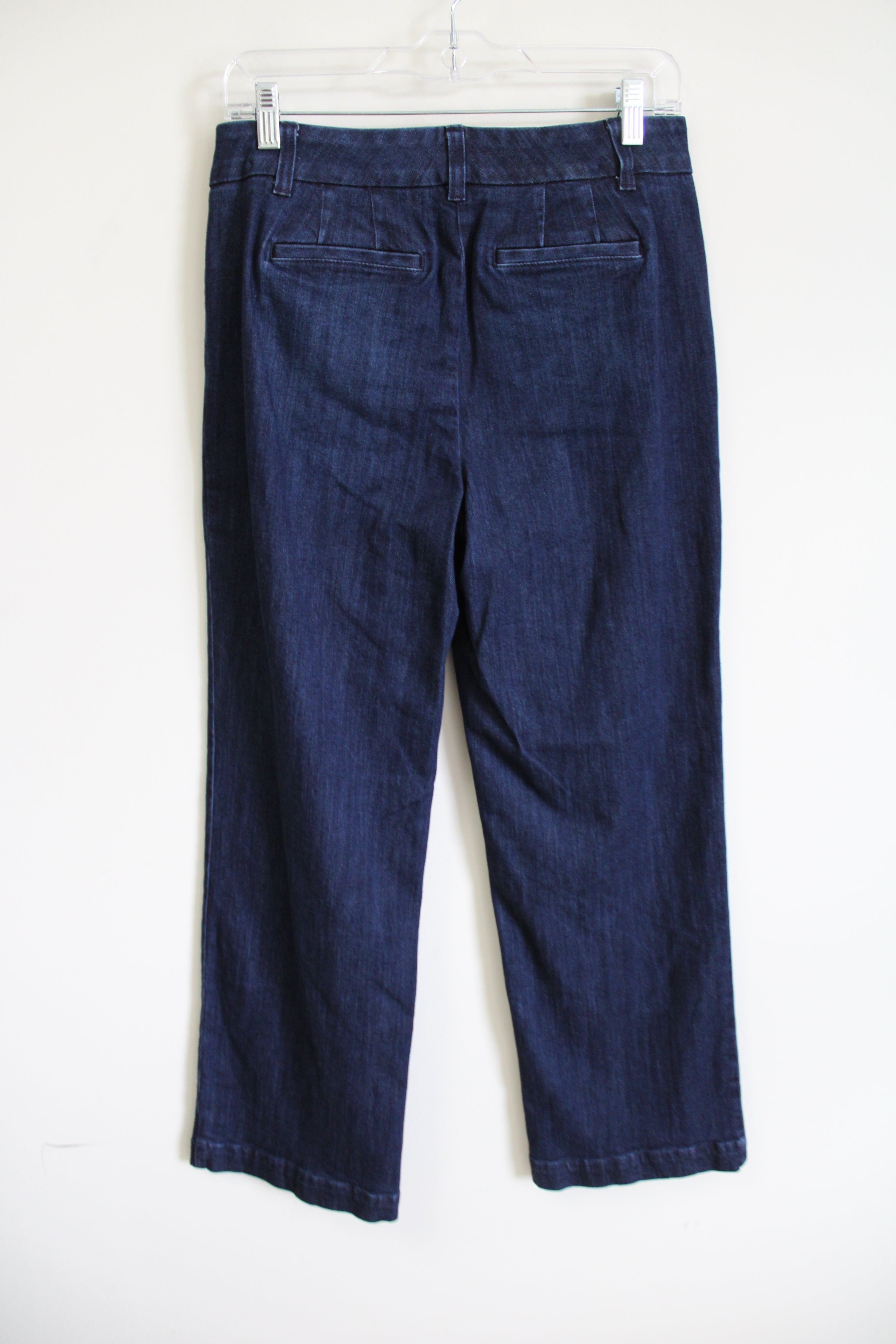 Talbots Front Button Detail Dark Wash Jeans | 8 Petite